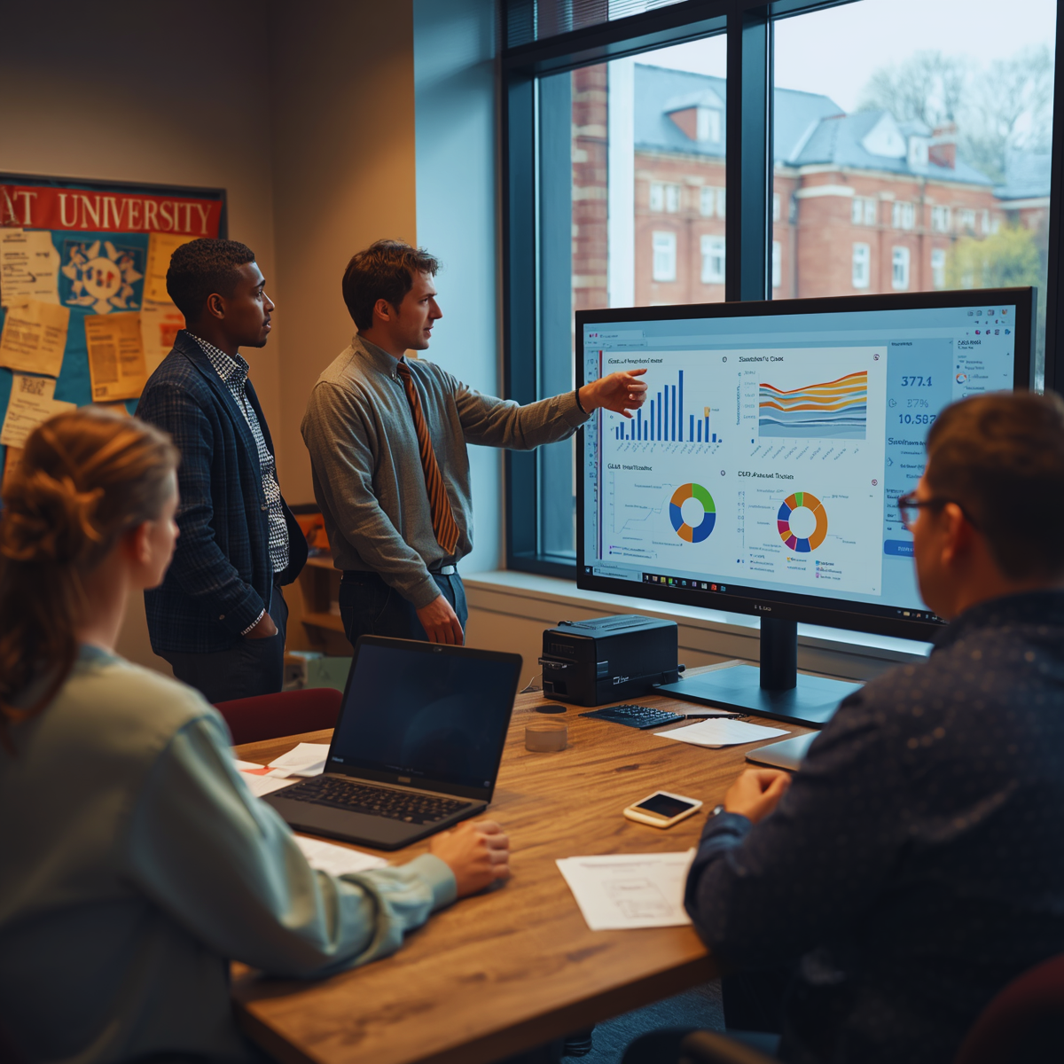 Real-time dashboards and visual analytics in the student information system